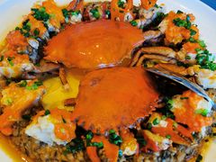 咸蛋肉饼蒸膏蟹-三利音·东方司宴(外滩店)