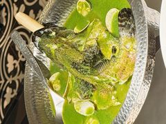 青柠檬酸汤清水鲈鱼-狮拾久·现代新加坡料理(壹方城店)