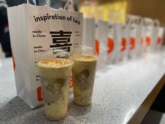 厚烧蛋糕波波奶茶-喜茶(深圳喜荟城店)