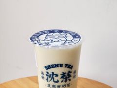 招牌豆腐奶绿-沈茶·豆腐鲜奶茶(世纪联华店)