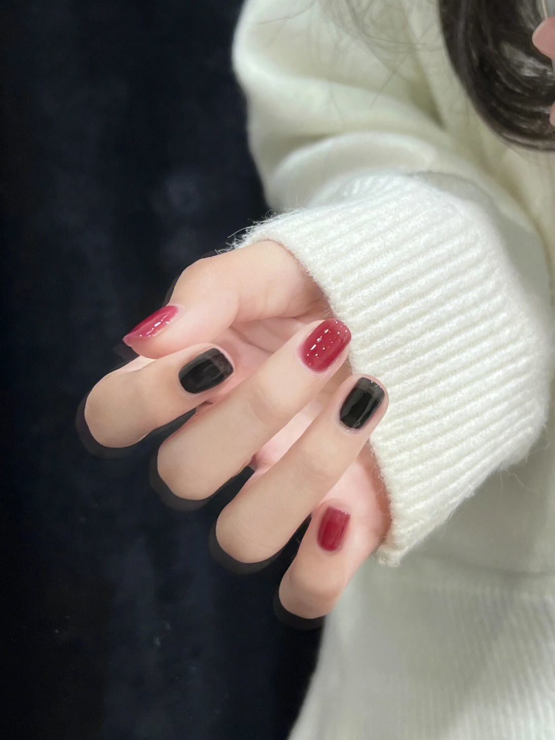 冰透树莓美甲