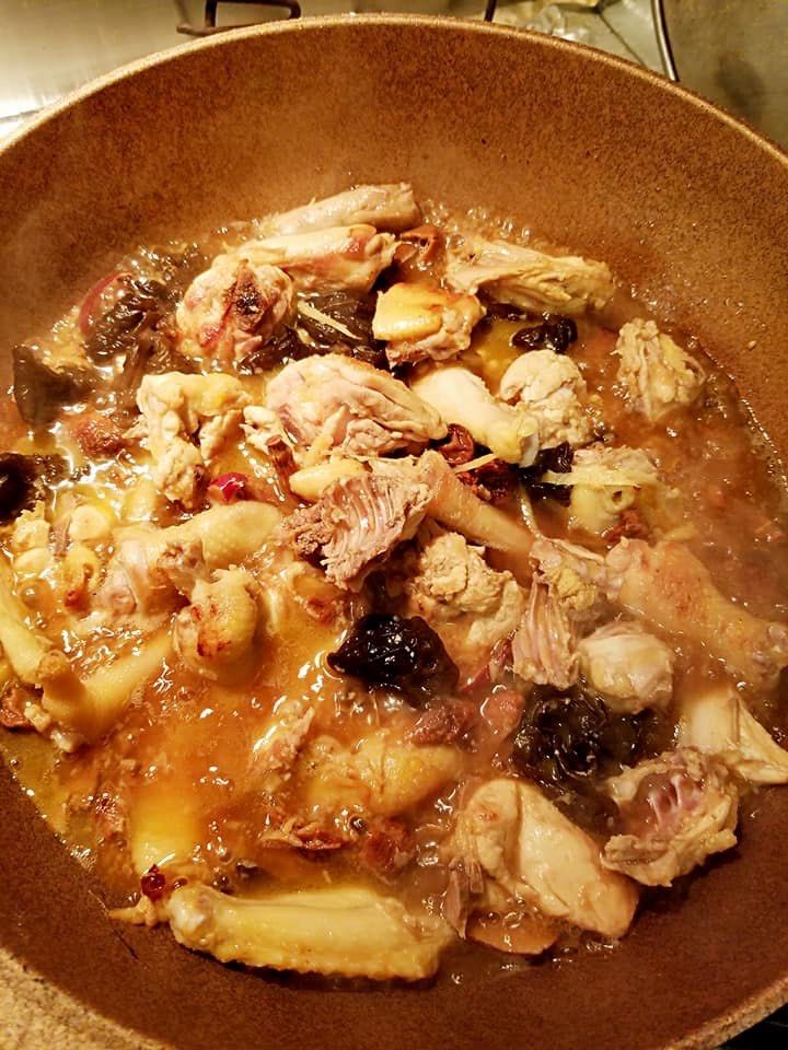 "申请"-年夜菜"姬松茸客家米酒鸡"