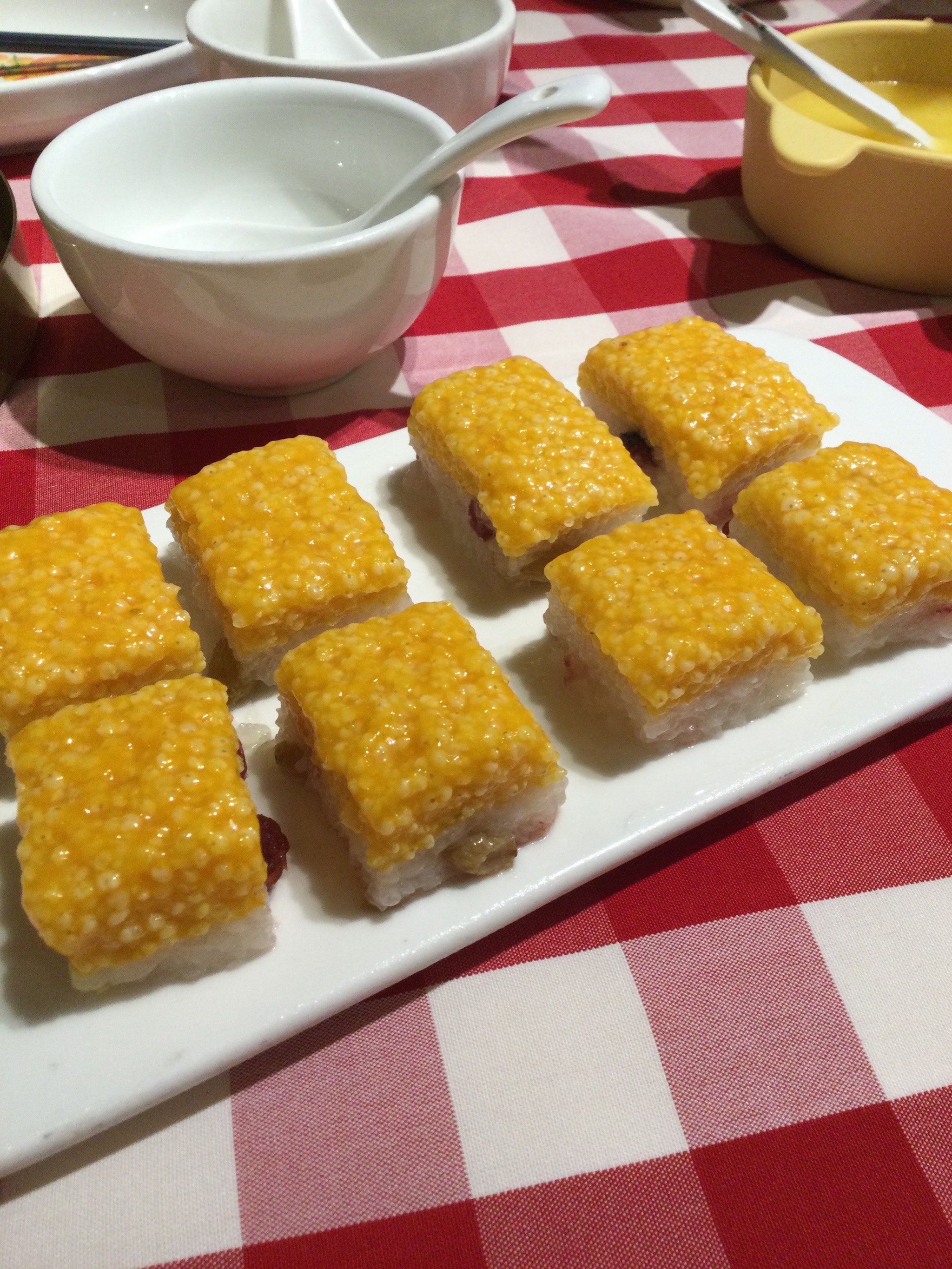 西贝的黄米凉糕