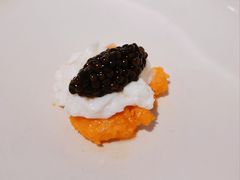 龙虾汤炒桂花蕊佐卡露伽黑鱼子-大董(环贸iapm店)