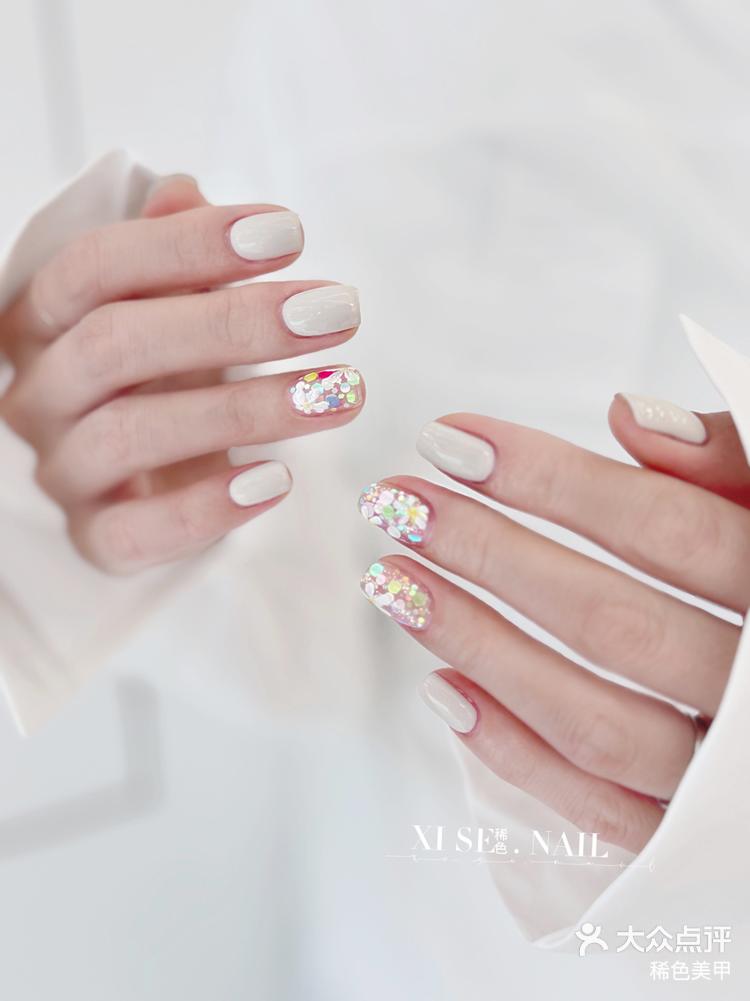 油画风小雏菊美甲