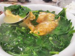 豌豆尖蛋汤-洪霞餐馆