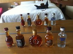 房间里有酒哦，很迷你的酒瓶！-深圳海景嘉途酒店(东翼楼)