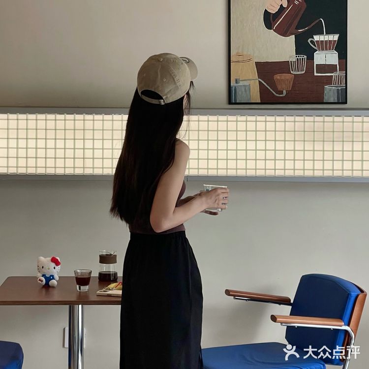 杭州！中古风咖啡店...🪑🔵蓝色真的好！！