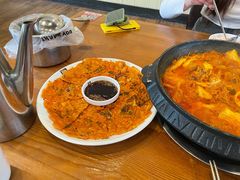 泡菜饼-喇喇排骨火锅·传统韩式脊骨汤(望京西园总店)
