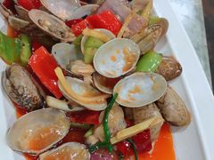 葱姜炒花甲-四川小胡子海鲜(丁村万人海鲜广场店)