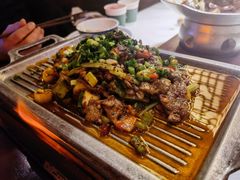 葱椒爆牛肉-绿茶餐厅(松江万达店)