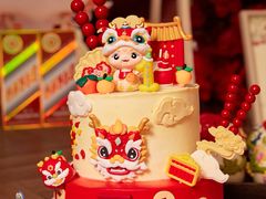 -咖咖熊蛋糕定制·英国蓝风车动物性淡奶油