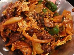 鱿鱼炒五花肉-富乐满韩国正宗炸鸡韩国料理(虹泉路店)