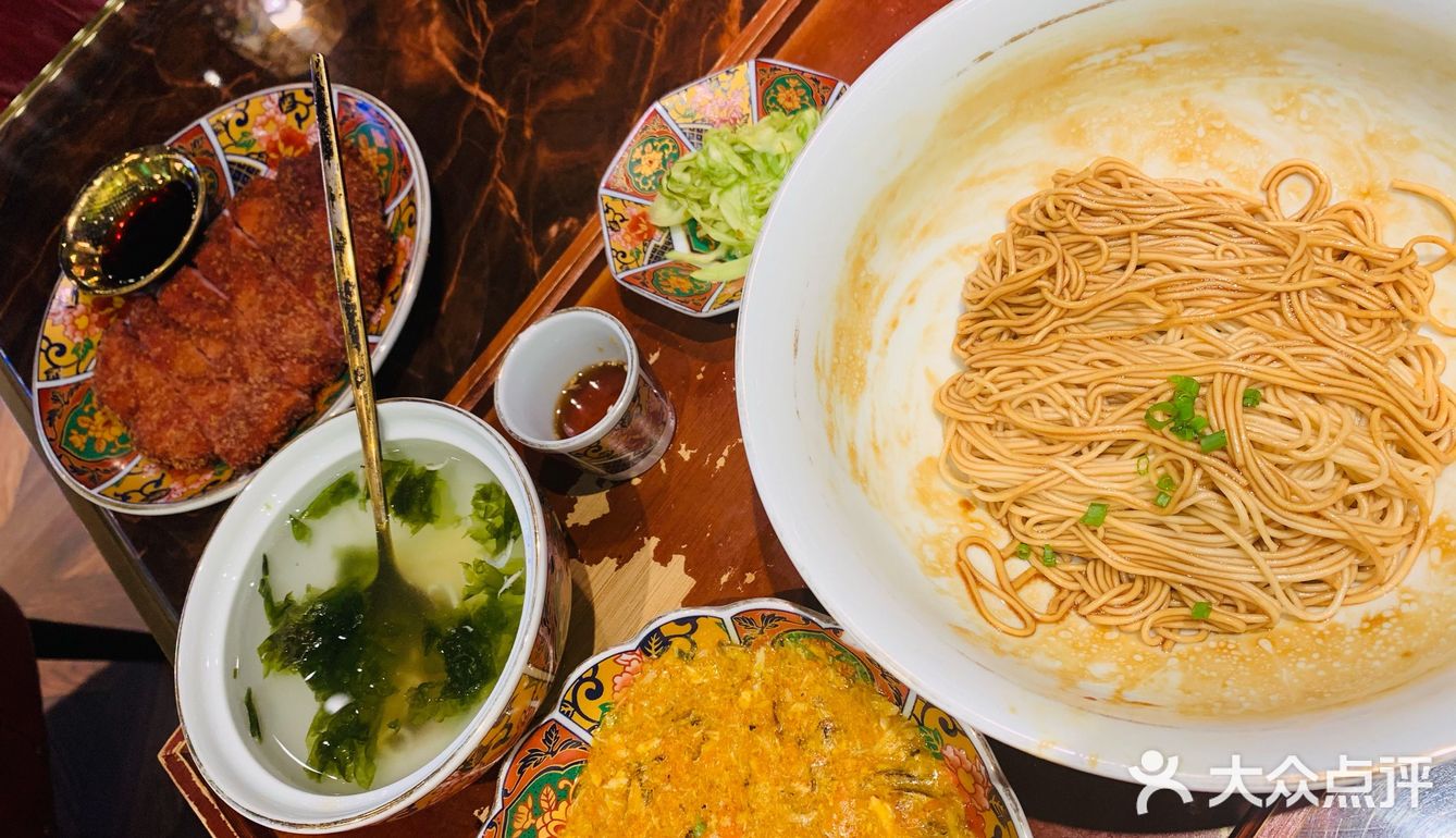 蟹粉面 炸猪排