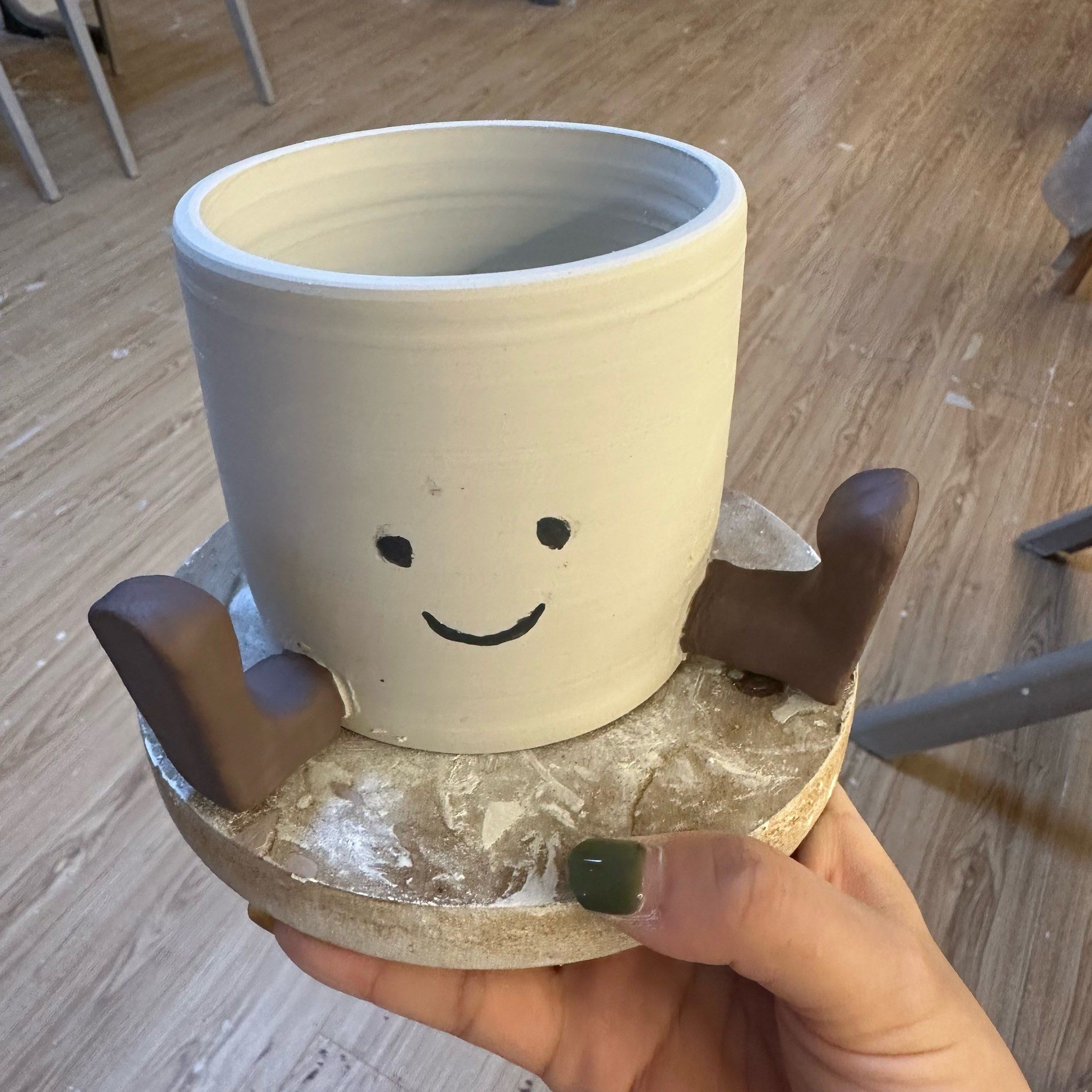 陶艺初体验:手捏jellycat咖啡杯☕