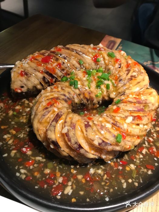 大鸽饭(岗顶二店)盘龙茄子图片 - 第1张
