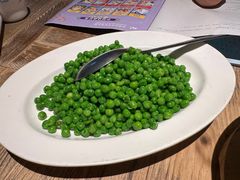 清炒嫩甜豆-老头儿油爆虾(胜利河美食街店)