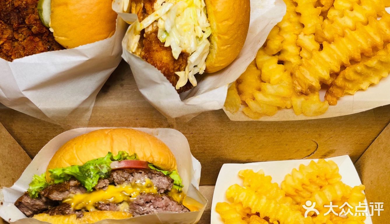 今日份团购外卖·shake shack汉堡自由🍔