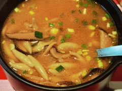 蘑菇汤莜面鱼鱼-西贝(吴江路湟普汇店)