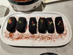 脆皮黑沙豆腐-狮王府淮扬菜(老门东店)