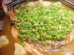 翡翠青椒烤黔鱼-烤匠麻辣烤鱼(环球中心店)
