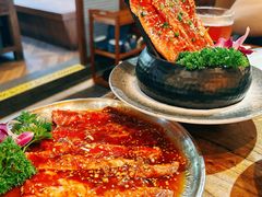 -明洞阿姨·韩式酱蟹烤肉·创意料理(三元桥店)