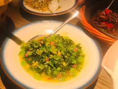 青菜咸肉煨小米-老阿爸鲜鱼土菜(昆山花桥店)