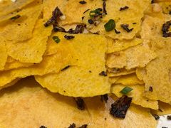 玉米片炒干菜-洪福饭店·十八年老店