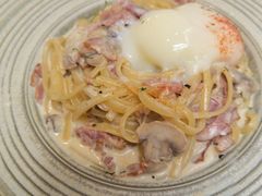 忌廉汁培根意大利扁面配水波蛋-Cyclus Craft Kitchen薩克思手工厨房