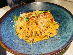芝士蘑菇鲜虾意大利面-BE BRIGHT KITCHEN(正佳广场店)