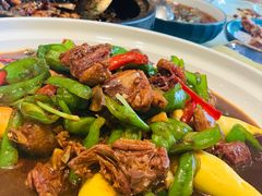 -海派美食·家宴海鲜青岛菜·石锅鲽鱼头(东方城店)