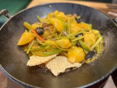 一个锅巴和时蔬-薇酌饮·陕西菜(南门外店)