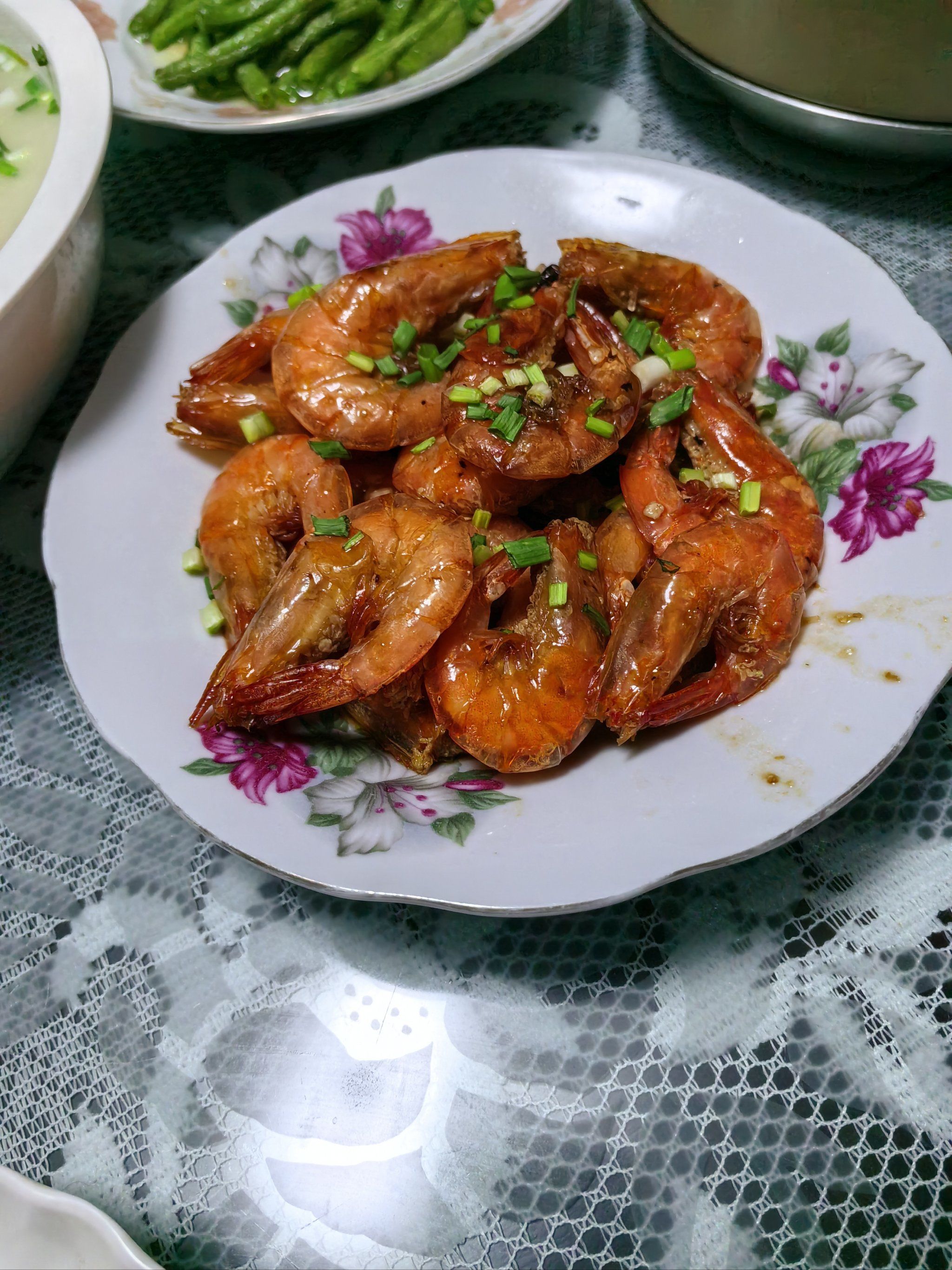 上海家常菜 5月7日,星期三,多云.油焖大虾