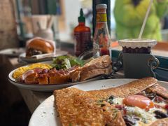 鸡蛋蘑菇熏肉荞麦可丽饼-RAC BAR(安福路店)