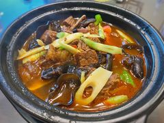 野山笋炖牛腩-呼吸森林·生态农庄农家乐私房菜