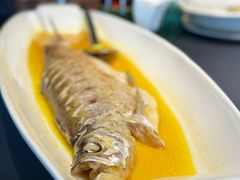 虾籽脆鳞蒸白鱼-江南雅厨(李公堤店)