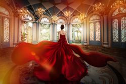 -后宫·古装汉服京剧儿童亲子全家福摄影