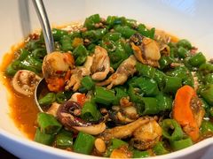 特色青椒焖小海鲜-九福楼大酒店