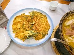 野山葱炒土鸡蛋-五台山大锅饭