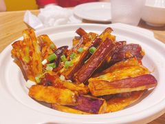 鱼香脆皮茄子煲-八斗鸡·湘土菜(国贸店)