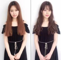 前后对比浅棕灰大卷-HIPSTER形象设计