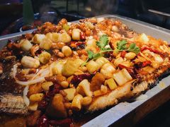 双拼口味宫保鸡丁烤鱼-锦尚阁烤鱼(望京新荟城店)
