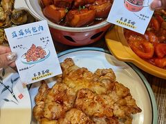 -东来菜馆•手抓海鲜家常菜•海鲜锅贴(鸽子窝店)