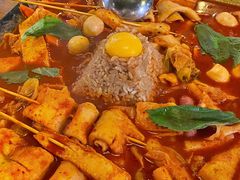 鱼饼火山炒年糕-包装马车·韩国料理·포장마차