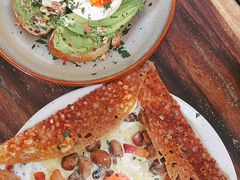 鸡蛋蘑菇熏肉荞麦可丽饼-RAC BAR(安福路店)