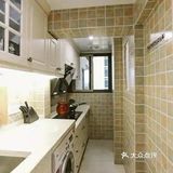 四白落地的新房堪比网红宅，全屋造价5万，一字型厨房太好看了！