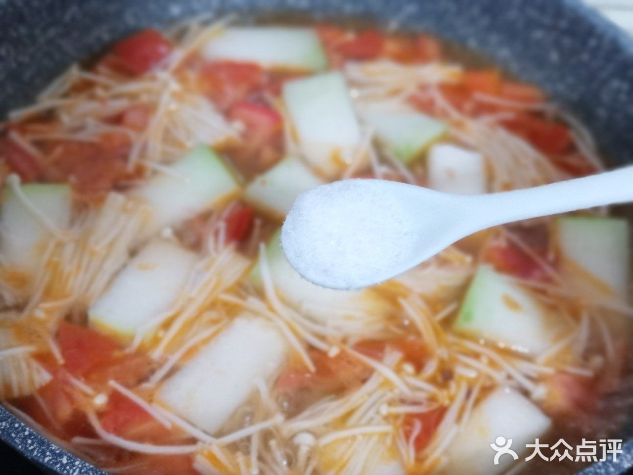 🔥酸甜开胃㊙️番茄金针菇冬瓜汤‼️