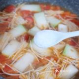 🔥酸甜开胃㊙️番茄金针菇冬瓜汤‼️