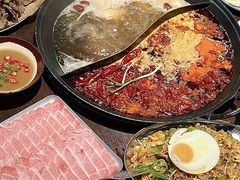 鸳鸯锅红汤配三鲜锅-萍姐火锅·公路夜市(武汉首店)