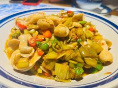 酸芋荷炒大肠-柴火农家·江西赣南菜(土华店)